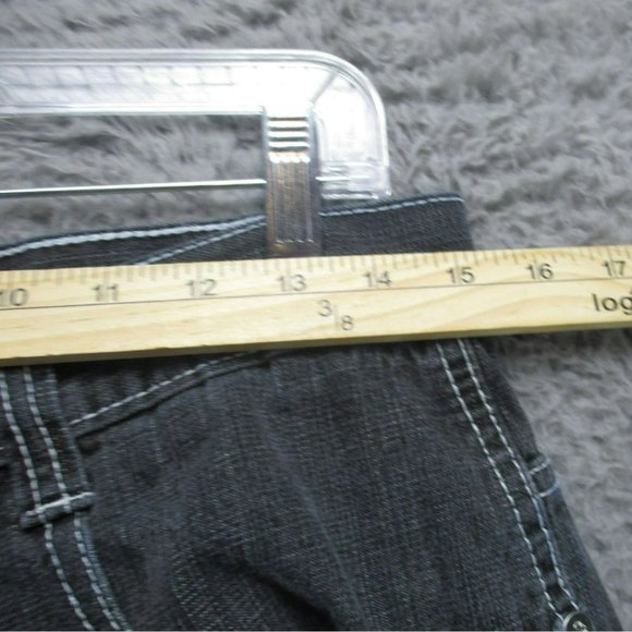 Southpole Shorts Mens 34 Black Hi Rise Y2K Skater 90's Grunge Baggy Streetwear - Picture 5 of 14